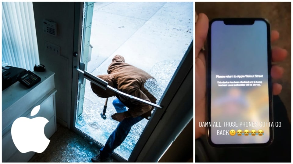 Rabování v prodejnách Apple - ilustrační foto
